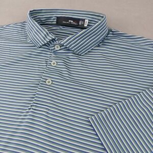 RLX Ralph Lauren XXL Mens Polo Shirt Golf Stretch Performance 27x30 FLAWS